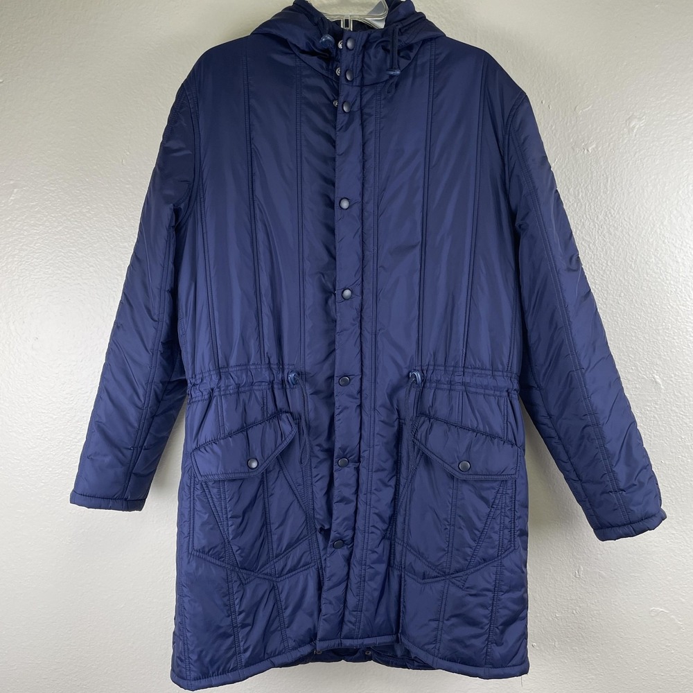Henrik Vibskov BF Jacket Men M Navy Quilted Fall Parka Thermore Puffer AW17-M616